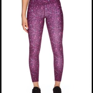 Reebok Purple Speckled Compression Leggings